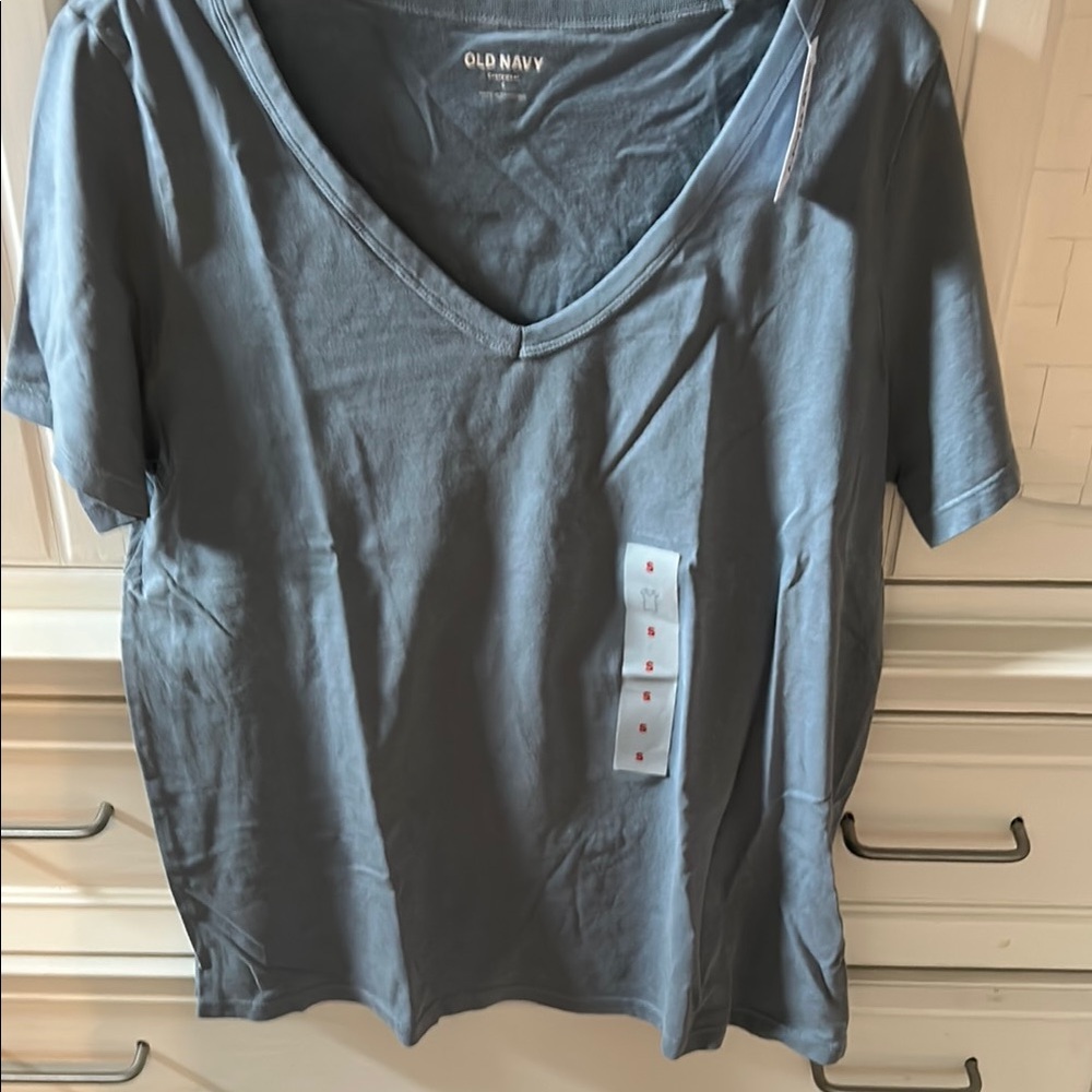 NWT Old Navy Blue-Gray Relaxed Short Sleeve Tee